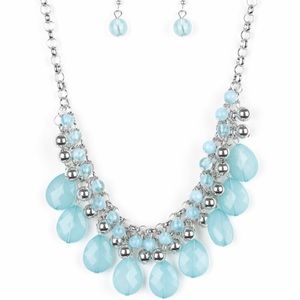 BABY BLUE TEARDROP NECKLACE